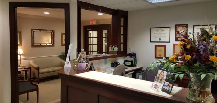 Dr. Doray's dentist office front desk